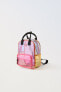 Фото #2 товара Небольшой разноцветный рюкзак из винила ZARA