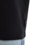 Threadbare – Strukturiertes Relaxed Fit T-Shirt in Schwarz Черный, 2XL - фото #3