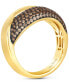 ფოტო #2 პროდუქტის Chocolatier® Chocolate Diamond® Crossover Statement Ring (3/4 ct. t.w.) in 14k Gold
