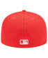 Фото #4 товара Men's Red St. Louis Cardinals Lava Highlighter Logo 59FIFTY Fitted Hat