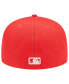 ფოტო #4 პროდუქტის Men's Red St. Louis Cardinals Lava Highlighter Logo 59FIFTY Fitted Hat