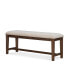 Bluffton Heights Brown Transitional Bench