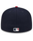 ფოტო #1 პროდუქტის Men's Navy Atlanta Braves Big League Chew Team 59FIFTY Fitted Hat