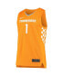 ფოტო #3 პროდუქტის Unisex 1 Tennessee Orange Tennessee Volunteers Replica Basketball Jersey