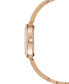 ფოტო #3 პროდუქტის Eco-Drive Women's Pink Gold-Tone Stainless Steel & Crystal Bangle Bracelet Watch 25mm