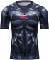 Фото #2 товара Cody Lundin® Men's Superhero T-Shirt Short Sleeve Shirt Fitness Training Jogging Compression Shirt Printed