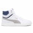 Фото #1 товара Puma Shuffle Mid Lace Up Mens White Sneakers Casual Shoes 38074815