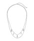 Women's Evil Eye Hamsa and Figaro Chain Layered Necklace