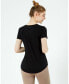 Фото #2 товара Rebody Essentials Scooped Short Sleeve Top For Women