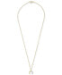 Фото #3 товара Wrapped diamond Crescent Moon 20" Pendant Necklace (1/10 ct. t.w.) in 14k Gold or 14k Rose Gold, Created for Macy's