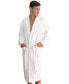 Waffle Terry Bath Robe with Satin Piped Trim