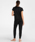 ფოტო #2 პროდუქტის Women's Ultra-Soft Black Maternity and Nursing Loungewear Set