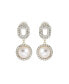 ფოტო #1 პროდუქტის Women's Embellished Snowball Drop Earrings