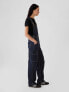 Relaxed Denim Cargo Overalls