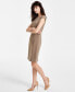 ფოტო #3 პროდუქტის Women's Extended-Shoulder Sheath Dress