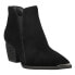Vintage Havana Collins Pointed Toe Zippered Booties Womens Black Casual Boots CO