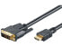 Фото #3 товара M-CAB HDMI/DVI-D cable 3m black - 3 m - HDMI - DVI-D - Gold - Black - Male/Male
