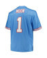 ფოტო #3 პროდუქტის Men's Warren Moon Light Blue Houston Oilers Big and Tall 1993 Legacy Retired Player Jersey