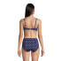 Women's D-Cup Twist Front Underwire Bikini Swimsuit Top Adjustable Straps