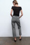 Джинсы trf cropped flare с высокой посадкой ZARA