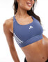 Фото #2 товара adidas Training power react mid support sports bra in navy