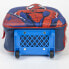 School Rucksack with Wheels Spider-Man Blue 25 x 31 x 10 cm