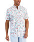 Фото #1 товара Men's Hibiscus Floral Poplin Shirt, Created for Macy's