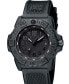 ფოტო #2 პროდუქტის Men's Swiss Navy Seal Military Dive Black Rubber Strap Watch 45mm