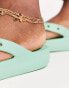 Фото #4 товара Crocs platform flip flops in jade stone