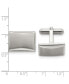 Stainless Steel Brushed and Polished Rectangle Cufflinks