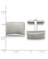 ფოტო #2 პროდუქტის Stainless Steel Brushed and Polished Rectangle Cufflinks