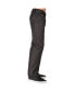 ფოტო #3 პროდუქტის Men's Relaxed Straight Leg Premium Denim Jeans Black Coated Throwback Style Zipper Trim Pockets