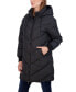 ფოტო #2 პროდუქტის Women's Junior's 3/4 Puffer Jacket with Hood