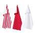 Фото #1 товара Geschirrtücher Set 3tlg Polka Dots rot