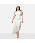 Фото #1 товара Платье Rebdolls plus Size Calla Lily Сатиновое плиссированное миди