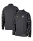 ფოტო #1 პროდუქტის Men's Charcoal Indiana Hoosiers OHT Military-Inspired Appreciation Long Range Raglan Quarter-Zip Jacket