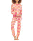 Women's Printed Brushed Jersey Lounge Set