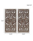 Фото #8 товара Botanical Panel Distressed Carved Wood 2-Piece Wall Decor Set