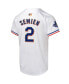 Фото #1 товара Big Boys and Girls Marcus Semien White Texas Rangers 2024 Gold Collection Limited Player Jersey