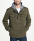 Men’s Sherpa Lined Two Pocket Hooded Trucker Jacket