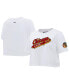 ფოტო #1 პროდუქტის Women's White Chicago Blackhawks Boxy Script Tail Cropped T-shirt