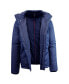 Фото #3 товара Spire By Galaxy Men's Heavyweight Presidential Tech Jacket with Detachable Hood