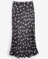 Фото #3 товара Women's Dot-Print Midi Slip Skirt, Created for Macy's