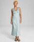 Women's Satin Sleeveless Maxi Dress, Created for Macy's