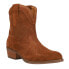 Фото #2 товара Dingo Tumbleweed Roper Round Toe Booties Womens Brown Casual Boots DI561-215