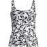 Women's DDD-Cup Chlorine Resistant Square Neck Underwire Tankini Swimsuit Top
