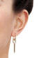 ფოტო #2 პროდუქტის Polished Mariner & Paperclip Link Drop Earrings in 10k Gold