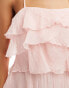 Sister Jane tiered ruffle midaxi dress in pink