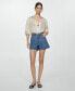 ფოტო #5 პროდუქტის Women's High-Rise Denim Shorts