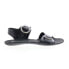 Fly London Masa MASA757FLY-000 Womens Black Leather Strap Sandals Shoes